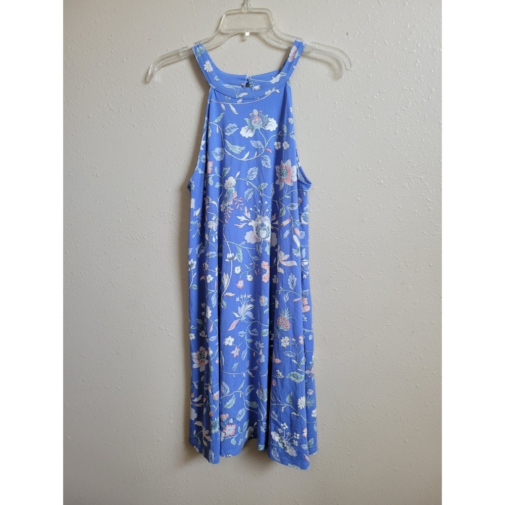 Ann Taylor LOFT‎ Floral Cutout Back Halter Swing Dress Size M NWT